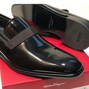 Ferragamo ANTOANE Patent Leather Formal Men’s Dress Loafers Size 13 EE